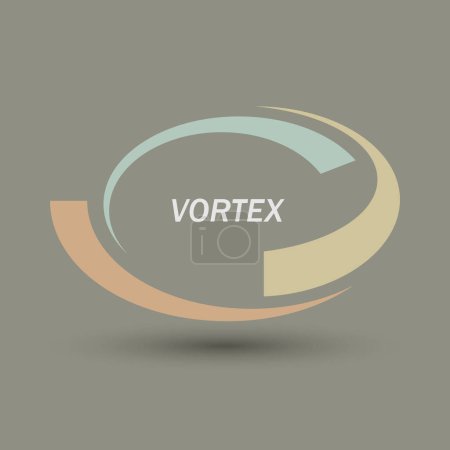 Foto de Elemento de diseño del logotipo Vortex. Icono vectorial coloreado - Imagen libre de derechos