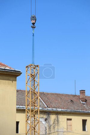 Photo for Part of the tower crane at the construction site - Royalty Free Image
