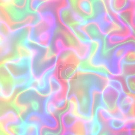 Photo for Iridescent holographic texture background. Excellent for web design, posters, covers, social media, packaging, fashion, or any other creative projects. - Royalty Free Image
