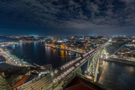 Photo for Porto, Portugal old town skyline on the Douro River - Royalty Free Image