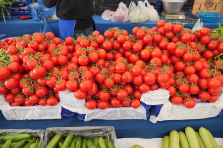Photo for Cherry tomato selling at farmers market . - Royalty Free Image