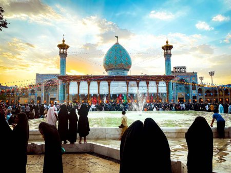 Photo for Shiraz, Iran - 10th june, 2022: celebration ceremonial event in Shahcheragh holy shrine - Royalty Free Image