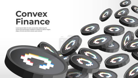 Photo for Convex Finance (CVX) cryptocurrency concept banner background. - Royalty Free Image