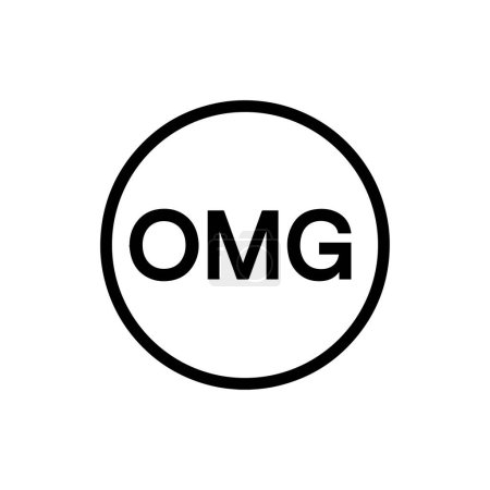 Photo for OMG Network (OMG) coin icon isolated on white background. - Royalty Free Image