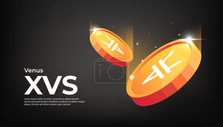 Photo for Venus (XVS) cryptocurrency concept banner background. - Royalty Free Image