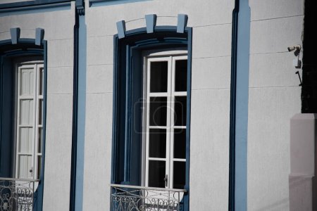 Klassische Architektur. Antike Architektur. Alte Häuser in der Stadt Dom Pedrito RS Brasilien. Alte Villen vom Anfang des 20. Jahrhunderts. Eklektischer Stil