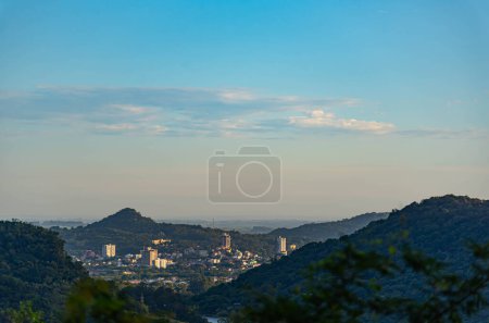 Vue panoramique de la ville de Santa Maria, Rio Grande do Sul, Fr