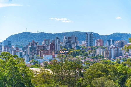 Vista de la ciudad de Santa Maria, RS, Brasil. Ciudad universitaria, corazón de Río Grande. Santa Maria da Boca do Monte.