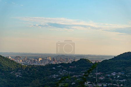 Vue panoramique de la ville de Santa Maria, Rio Grande do Sul, Fr