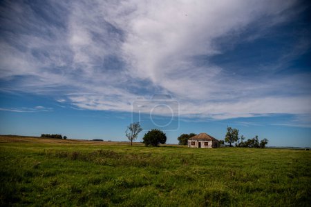 Paysage rural bordant le Brésil et l'Uruguay