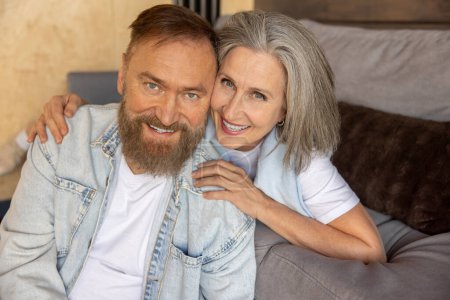 Photo for Happy together. Happy and smiling mature man and woman - Royalty Free Image