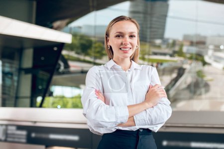 Photo for Business woman. Pretty young business woman feeling confident and determined - Royalty Free Image