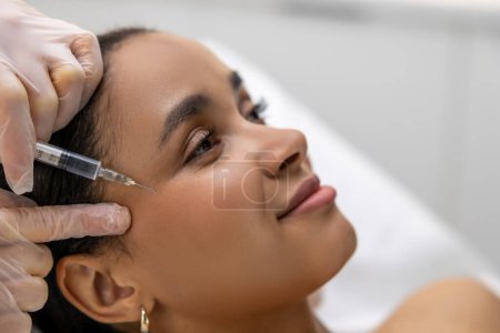 Photo for Face care. Woman having beauty injections in a beauty salon - Royalty Free Image