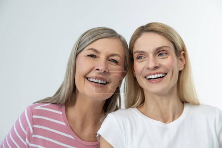 Photo for Happy ladies. Mother and daughter having good time together and looking happy - Royalty Free Image