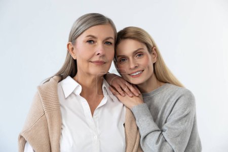 Photo for Feeling good. Mother and daughter looking contented and feeling good together - Royalty Free Image