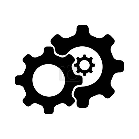 Illustration for Gear icon design. mechanical concept sign and symbol. - Royalty Free Image