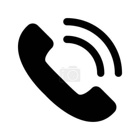 Ilustración de Icono de llamada en estilo de icono plano - Imagen libre de derechos
