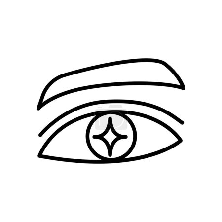 Necromancer icon in thin line style Vector illustration graphic design