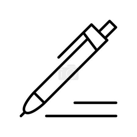 Take note icon in thin line style Vector illustration graphic design