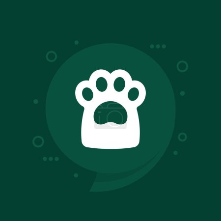 Photo for Paw of a cat, dog vector icon, eps 10 file, easy to edit - Royalty Free Image