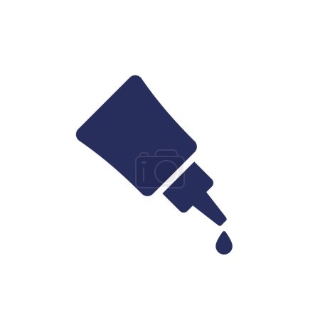 Photo for Glue icon, vector pictogram on white, eps 10 file, easy to edit - Royalty Free Image