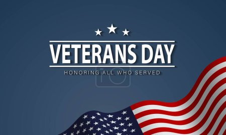 Illustration for Veterans Day Background Design. - Royalty Free Image