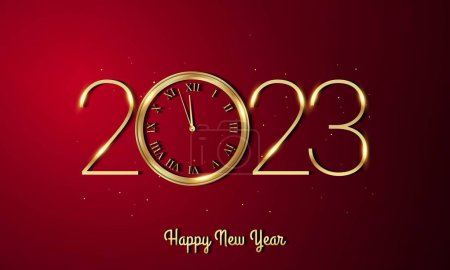 Ilustración de 2023 Feliz Año Nuevo Antecedentes. - Imagen libre de derechos