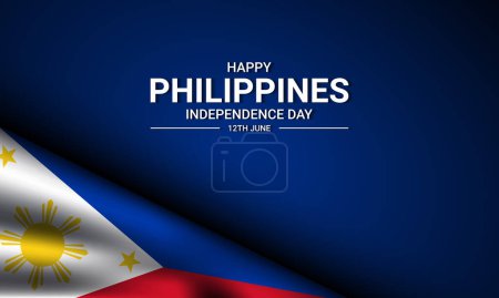 Hintergrunddesign zum philippinischen Unabhängigkeitstag. 