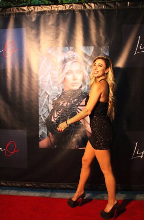 Photo for Valley Village, CA - October 3, 2023: Red carpet arrivals and crowd scenes at Lika O's Release and Listening Viewing Party, held at Bottaga Taboo Restaurant in Valley Village, CA. - Royalty Free Image