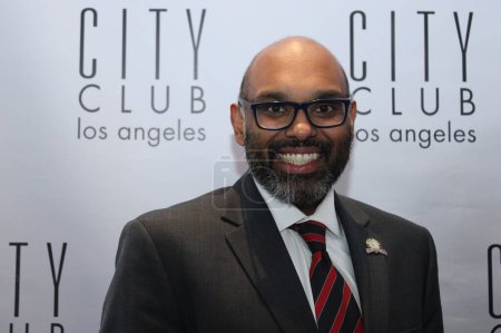 Photo for Los Angeles, CA - October  22, 2023: The Association of Black Women Physicians Honoring Mayor Bass. The event was held at the City Club in Los Angeles, and was attended by physicians, healthcare works and scholarship recipients. - Royalty Free Image