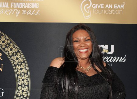 Photo for Los Angeles, CA - November 18, 2023: Red carpet arrivals for the First Annual Give an Ear Foundation Charity Ball, a benefit event to five ears and restore hearing to African children born without ears, aka microtia. - Royalty Free Image