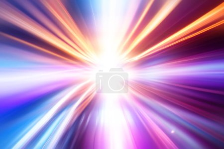 Foto de Concepto de tecnología de alta velocidad de efecto de explosión de luz abstracta, fondo de movimiento abstracto de luz - Imagen libre de derechos