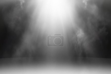 Foto de Luces destellos fondo con humo niebla brillo luz brillante para la superposición punto luz fondo para los diseños - Imagen libre de derechos