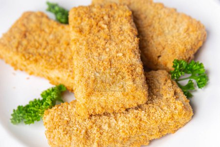 fish sticks deep fried seafood delicious snack healthy meal food snack on the table copy space food background rustic top view