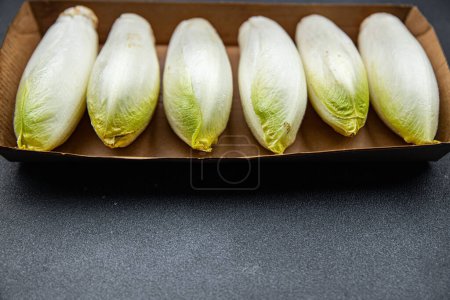 chicory raw fruit buds petals meal food snack on the table copy space food background rustic top view