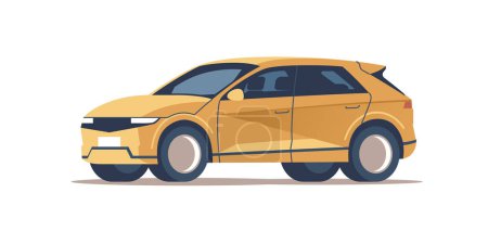 Illustration for Car vector template on white background. City SUV isolated. Vector illustration. - Royalty Free Image