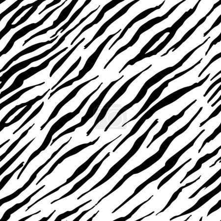 Illustration for Zebra pattern vector. zebra skin texture. seamless background - Royalty Free Image