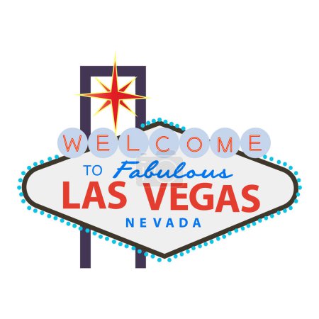 Illustration for Welcome to Las Vegas sign - Royalty Free Image