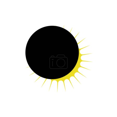 solar eclipse on white