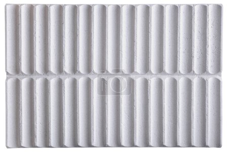 Téléchargez les photos : Moderne mur en béton ondulé blanc design matériau texture fond - en image libre de droit