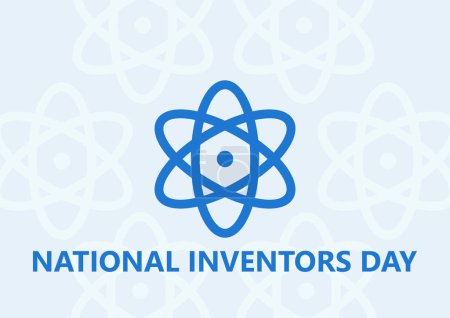 Téléchargez les illustrations : National Inventors Day. February 11. Holiday concept. Template for background, banner, card, poster with text inscription, flat vector modern illustration - en licence libre de droit