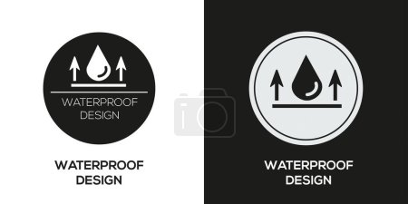 Ilustración de Icono de diseño impermeable, signo vectorial. - Imagen libre de derechos