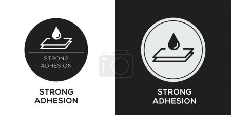 Illustration for Strong Adhesion Icon, Vector sign. - Royalty Free Image