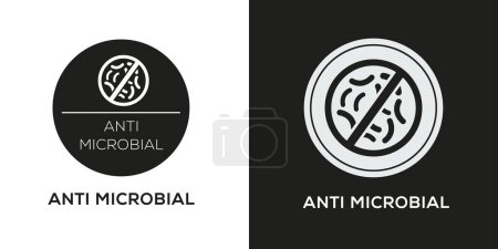Illustration for Antimicrobial Icon, Vector sign. - Royalty Free Image