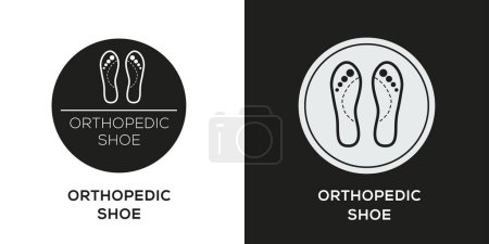 Illustration for Orthopedic shoe Icon, Vector sign. - Royalty Free Image