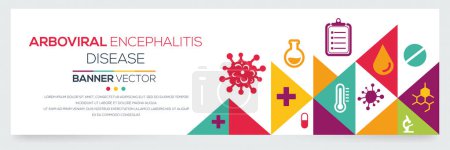 Arboviral Encephalitis disease banner design