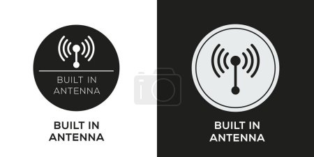 Illustration for Built in Antenna Icon, Vector sign. - Royalty Free Image