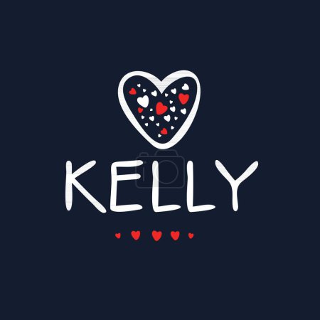 Téléchargez les illustrations : Nom créatif (Kelly), Illustration vectorielle. - en licence libre de droit