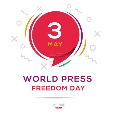 Téléchargez les illustrations : Journée mondiale de la liberté de la presse, le 3 mai. - en licence libre de droit