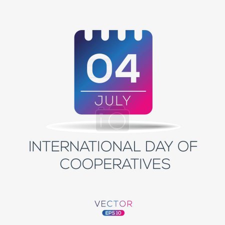 Téléchargez les illustrations : Journée internationale des coopératives, tenue le 4 juillet. - en licence libre de droit